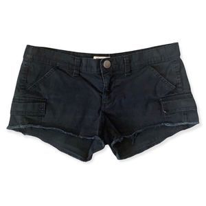 Black Mudd Cut Off Shorts Size 9